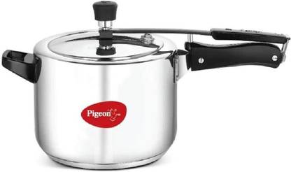 Pigeon Pigeon Inox Stainless Steel Pressure Cooker 5 Litre 14500 5 L Inner Lid Induction Bottom Pressure Cooker