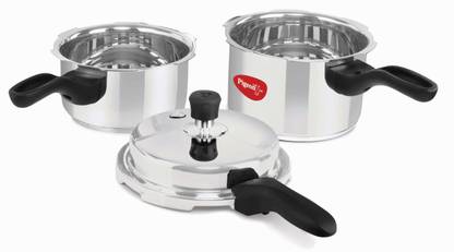 Pigeon Mini Combo and 2 L, 3 L Outer Lid Induction Bottom Pressure Cooker