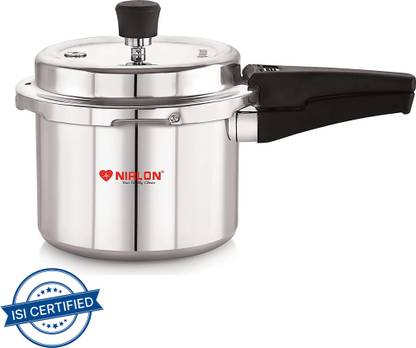 NIRLON Aluminum Non Induction Pressure cooker 3 L Outer Lid Pressure Cooker
