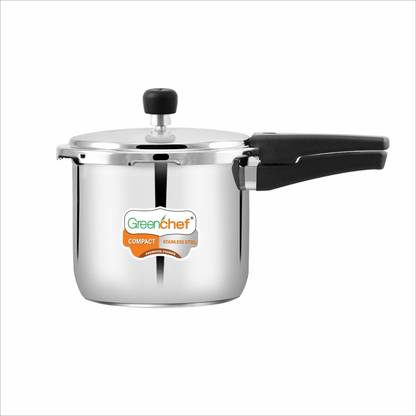 Greenchef Compact 3 L Outer Lid Induction Bottom Pressure Cooker