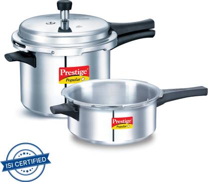 Prestige Popular Plus 5 L, 3 L Outer Lid Induction Bottom Pressure Cooker