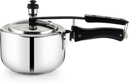 PNB Cookinox Stainless Steel Pressure Cooker with Induction Base 3 L Inner Lid Induction Bottom Pressure Cooker