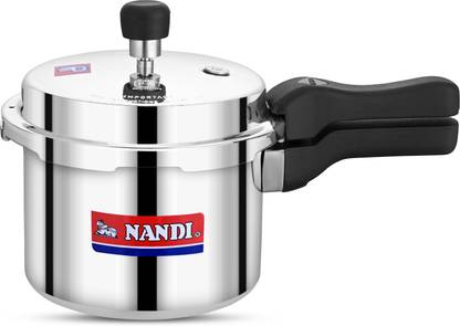 Nandi ALUMINIUM 3L 3 L Outer Lid Pressure Cooker