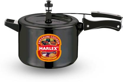 Marlex Hard Anodized Inner Lid Induction Base Prima Black 3 L Inner Lid Induction Bottom Pressure Cooker