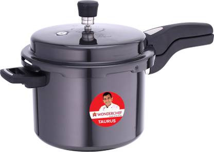 WONDERCHEF Taurus Hard Anodized Outer Lid 5 L Outer Lid Induction Bottom Pressure Cooker