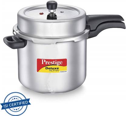 Prestige Deluxe Alpha Svachh 10 L Outer Lid Induction Bottom Pressure Cooker