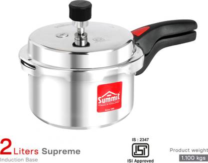 SUMMIT Supreme 2 L Outer Lid Induction Bottom Pressure Cooker