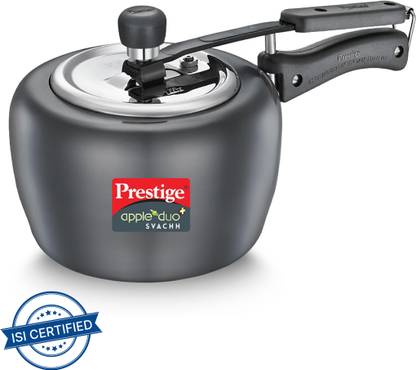 Prestige Svachh Apple Duo 3 L Inner Lid Induction Bottom Pressure Cooker