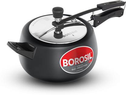 BOROSIL Pronto 5 L Inner Lid Induction Bottom Pressure Cooker