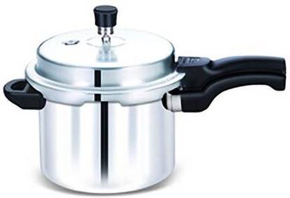 globe Outer Lid Aluminium Eagle Pressure Cooker, Silver 5L 5 L Outer Lid Induction Bottom Pressure Cooker