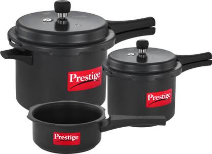Prestige HA Popular + 5 L, 3 L, 2 L Outer Lid Induction Bottom Pressure Cooker