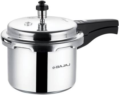 BAJAJ PCX 3IB 3 Litre Aluminium Pressure Cooker with Outer Lid and Induction 3 L Outer Lid Induction Bottom Pressure Cooker