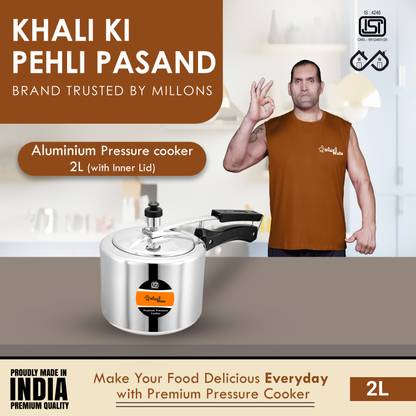 Sigri-wala Marvel Induction base Inner Lid 2 L Inner Lid Induction Bottom Pressure Cooker