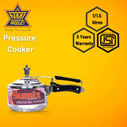 Sumix ISI CERTIFIED 1 L Inner Lid Pressure Cooker