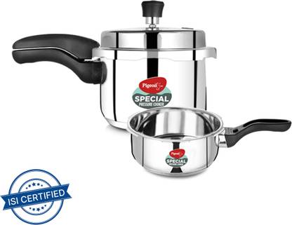 Pigeon Special Combi 2 L, 3 L Outer Lid Induction Bottom Pressure Cooker