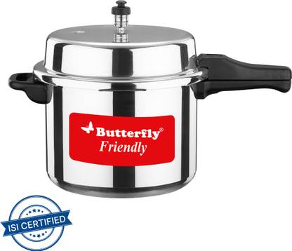 Butterfly Friendly IB 10L 10 L Outer Lid Induction Bottom Pressure Cooker