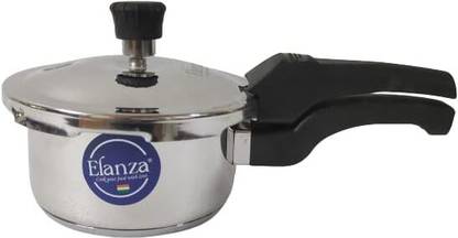 Elanza 1 litre pressure cooker stainless steel | Mini smallest pressure cooker 1 litre 1 L Outer Lid Induction Bottom Pressure Cooker
