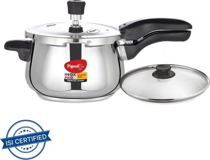 Pigeon Inox Pro and 5 L Outer Lid Induction Bottom Pressure Cooker