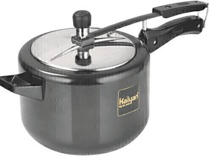 kalyan | Gold Series | Induction base | Hard Anodised Cooker | 5 L Inner Lid Induction Bottom Pressure Cooker