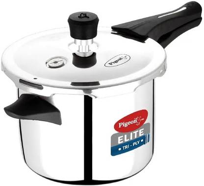 Pigeon Elite Shine 3 L Outer Lid Induction Bottom Pressure Cooker
