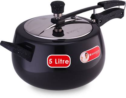 WONDERCHEF Taurus Hard Anodized Outer Lid 5 L Inner Lid Induction Bottom Pressure Cooker