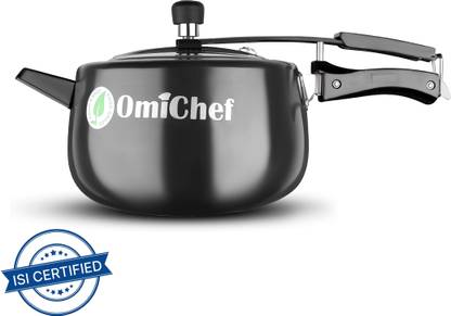 Omichef Omichef Hard Anodized Pressure Cooker Curve 5 L Inner Lid Induction Bottom Pressure Cooker