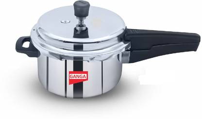 GANGA 2 L Outer Lid Induction Bottom Pressure Cooker