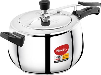 Pigeon Inox Pro and 5 L Inner Lid Induction Bottom Pressure Cooker
