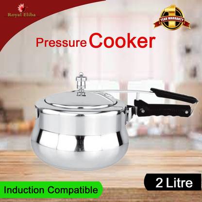 ROYAL ELIBA 2 L Outer Lid Induction Bottom Pressure Cooker