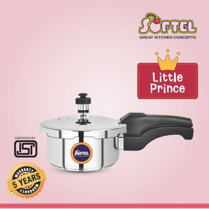 SOFTEL Little Prince 1 L Outer Lid Induction Bottom Pressure Cooker