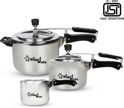 SigriWala Cooker 2 3 5 Ltr Combo 3 L 5 L 2 L Pressure Cooker