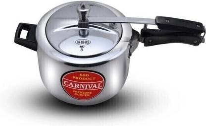 CARNIVAL Aluminium Regular Model Inner Lid Pressure Cooker Pure Virgin Aluminium 5 L Inner Lid Pressure Cooker