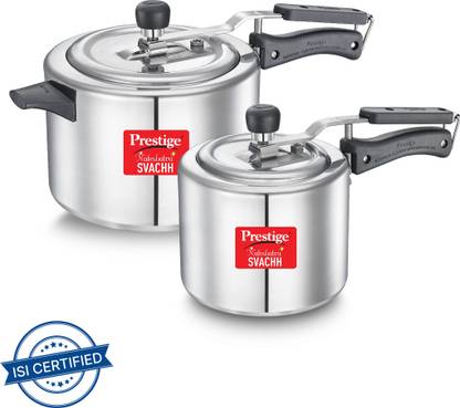Prestige Svachh Nakshatra Plus 5 L, 3 L Inner Lid Induction Bottom Pressure Cooker
