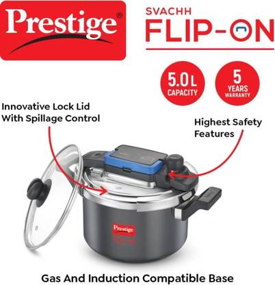 Prestige 5 L Outer Lid Induction Bottom Pressure Cooker