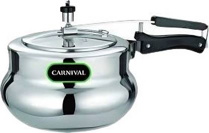 CARNIVAL Aluminium Handi Model Inner Lid Pressure Cooker 1.5 Ltr Pure Virgin Aluminium 1.5 L Inner Lid Pressure Cooker