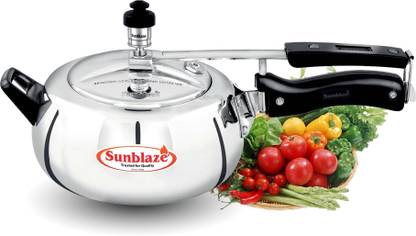 Sunblaze SUNBLAZE Style-O-Curve 5 L Inner Lid Induction Bottom Pressure Cooker