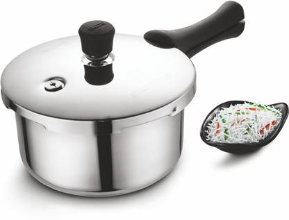 Alda Triply Stainless Steel Pressure Cooker (Gas & Induction) 1.5 L Inner Lid Induction Bottom Pressure Cooker