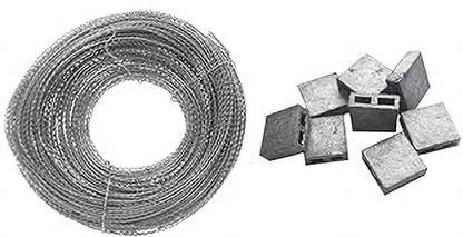 Implemental Lead Seal Square With Sealing Wire Roll (500) Pressure Valve