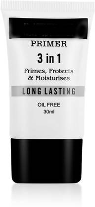 Glamway Cosmetics 3in1 oil free long lasting primer (Primes , Protect & Moisturises ) Primer  - 30 ml