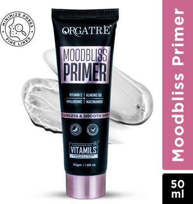 Orgatre Primer, Instant Blur Fine Lines & Pores Minimizer, Hydrated Formula-Matte Finish Primer - 50 ml