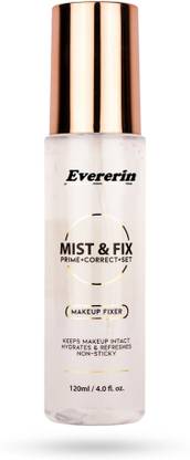 EVERERIN Long Lasting Makeup Setting Spray Keeps Makeup Intact | Primer  - 120 ml