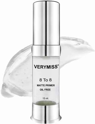 VERYMISS 8 To 8 Matte Primer I Long Lasting I Smooth Application Primer  - 15 ml