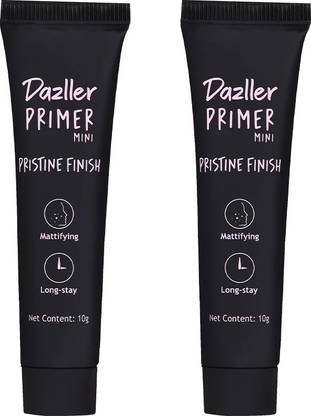 Dazller Pristine Finish - (Pack of 2) Smoothens Pores, Mattifying, Enriched with Aloe, Primer  - 10 g