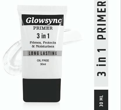 Glowsync 3 in 1 Flawless Primer that Primes, Protects , Moisturises & oil free  Primer  - 30 ml