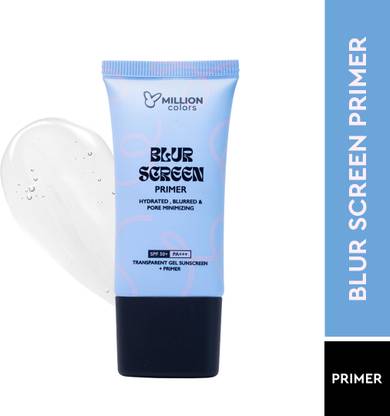 Million Colors Blur Screen Primer Sunscreen SPF 50+ PA+++ | Hydrating Pore Minimizer Primer  - 30 ml