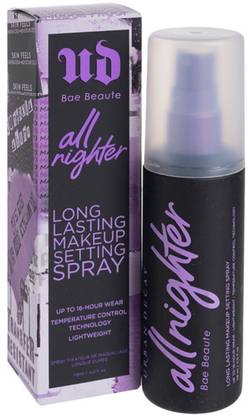 BAE BEAUTE Urban decay All Nighter makeup setting spray| 16 hour wear hydrating fixer Primer  - 118 ml
