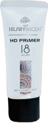 Hilary Rhoda HD Primer 18 hours Long Lasting Waterproof Base Primer for Face Makeup Primer  - 30 ml