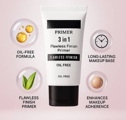 FIDAH 3-in-1 Oil-Free Long-Lasting Primer – Primes, Protects & Hydrates Primer  - 30 ml