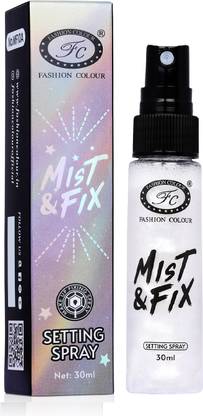 FASHION COLOUR Mist & Fix Setting Spray-Waterproof Long-Lasting Makeup Hydrating & Illuminating Primer  - 30 ml