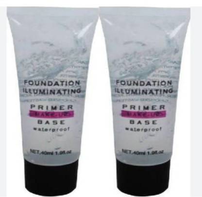 Luipui Primer Foundation Illuminating Waterproof Base Pack of 2 Primer  - 100 ml